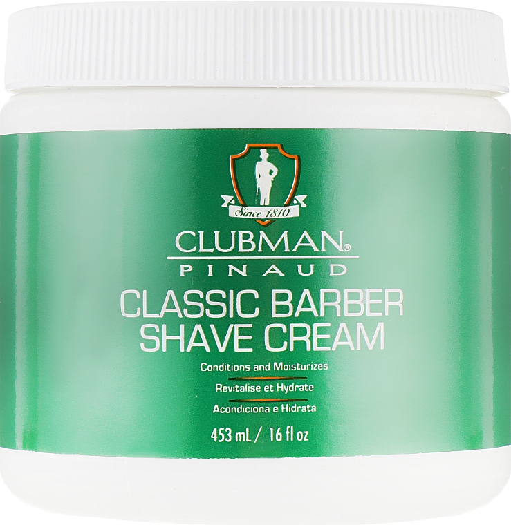 Feuchtigkeitsspendende Rasiercreme - Clubman Pinaud Classic Barber Shave Cream — Bild N1