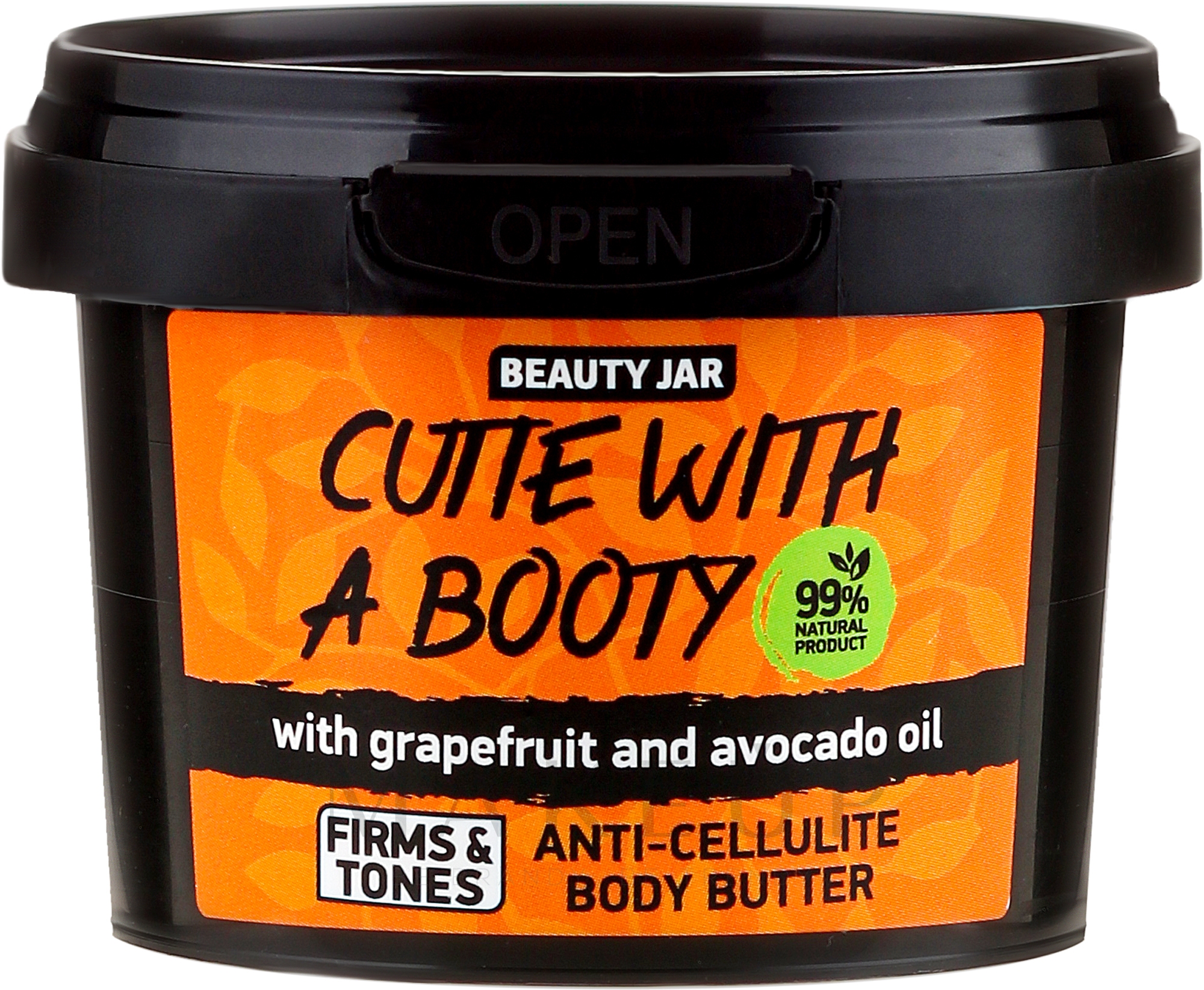 Anti-Cellulite Körperbutter mit Grapefruit und Avocadoöl - Beauty Jar Anti-Cellulite Body Butter — Bild 90 g
