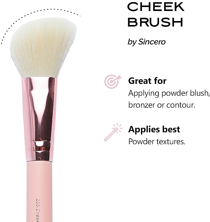 Rougepinsel - Sincero Salon Cheek Brush — Bild N2