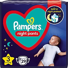 Düfte, Parfümerie und Kosmetik Windelhöschen für die Nacht Night Pants Größe 3 (6-11 kg) 29 St. - Pampers