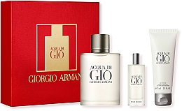Giorgio Armani Acqua Di Gio Pour Homme - Duftset (Eau de Toilette 100ml + Eau de Toilette 15ml + Duschgel 75ml) — Bild N1
