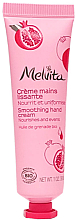 Düfte, Parfümerie und Kosmetik Glättende Handcreme mit Granatapfel - Melvita Smoothing Hand Cream