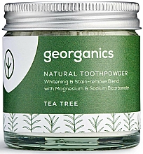 Düfte, Parfümerie und Kosmetik Aufhellendes natürliches Zahnpulver mit Teebaumöl - Georganics Tea Tree Natural Toothpowder