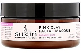 Düfte, Parfümerie und Kosmetik Gesichtsmaske mit roser Tonerde, Aloe Vera und Gurke - Sukin Pink Clay Facial Masque