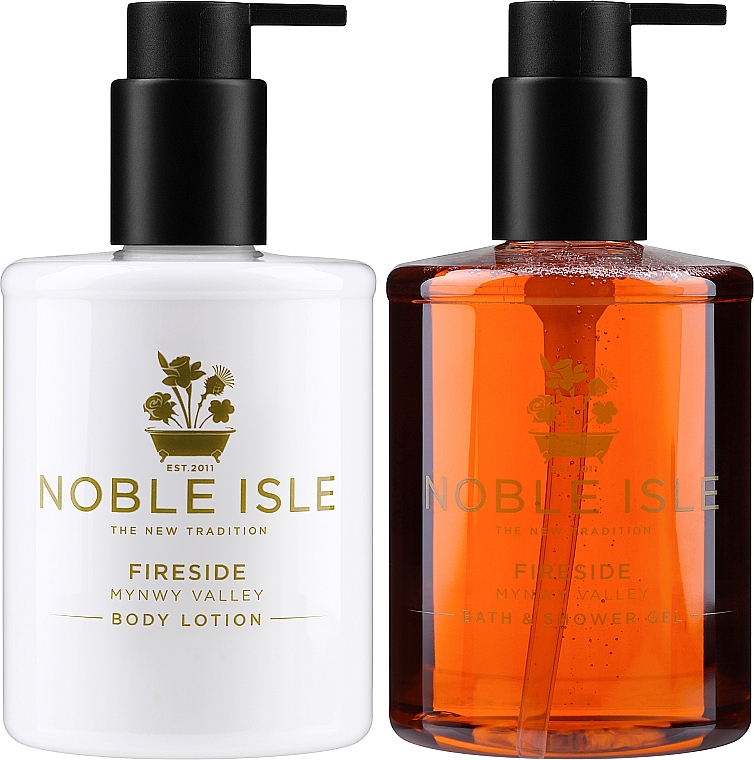 Noble Isle Fireside - Körperpflegeset (Körperlotion 250ml + Duschgel 250ml)  — Bild N2