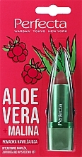 Düfte, Parfümerie und Kosmetik Feuchtigkeitsspendender Lippenbalsam mit Aloe Vera und Himbeere - Perfecta Aloe Vera + Raspberry