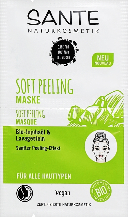 Peelingmaske für empfindliche Haut - Sante Soft Peeling Mask — Bild N1