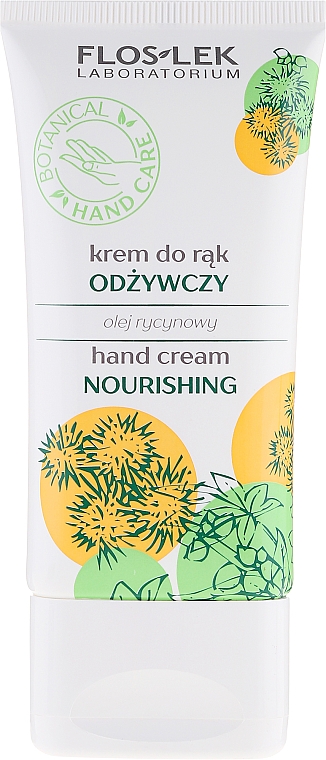 Pflegende Handcreme mit Rizinusöl - Floslek Nourishing Hand Cream — Bild N1