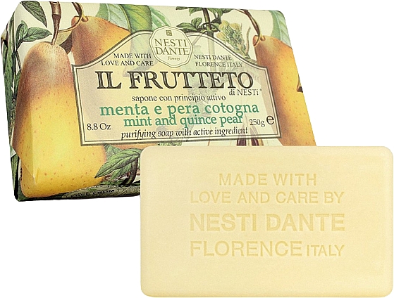 Seife Minze und Quittenbirne - Nesti Dante Il Frutteto Mint & Quince Pear Soap — Bild N1