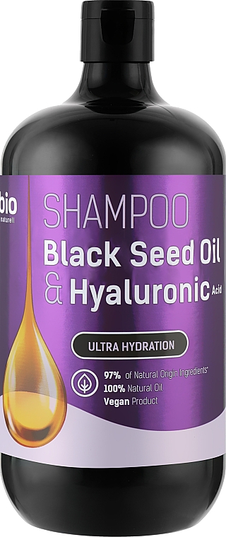 Haarshampoo Black Seed Oil & Hyaluronic Acid - Bio Naturell Shampoo — Bild N2