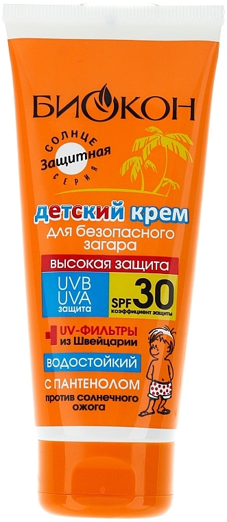 Sonnenschutzcreme für Kinder SPF 30 - Biokon