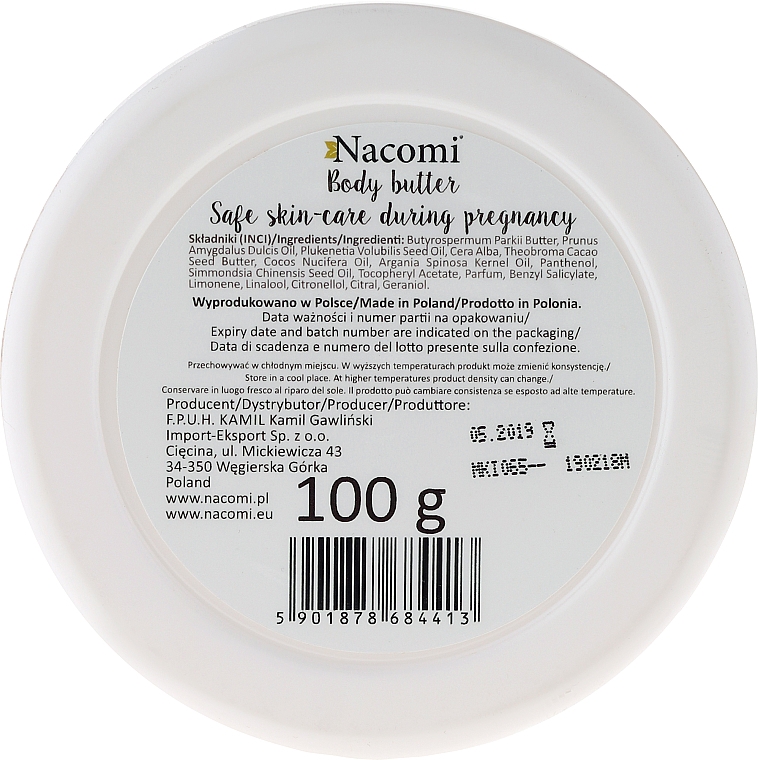 Intensiv pflegendes Babyöl - Nacomi Pregnant Care Intensive Body Butter — Bild N2