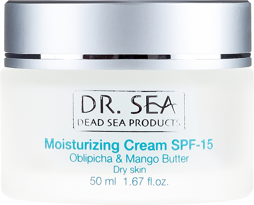 Feuchtigkeitsspendende Gesichtscreme für trockene Haut SPF 15 - Dr. Sea Moisturizing Cream SPF 15 — Bild N2