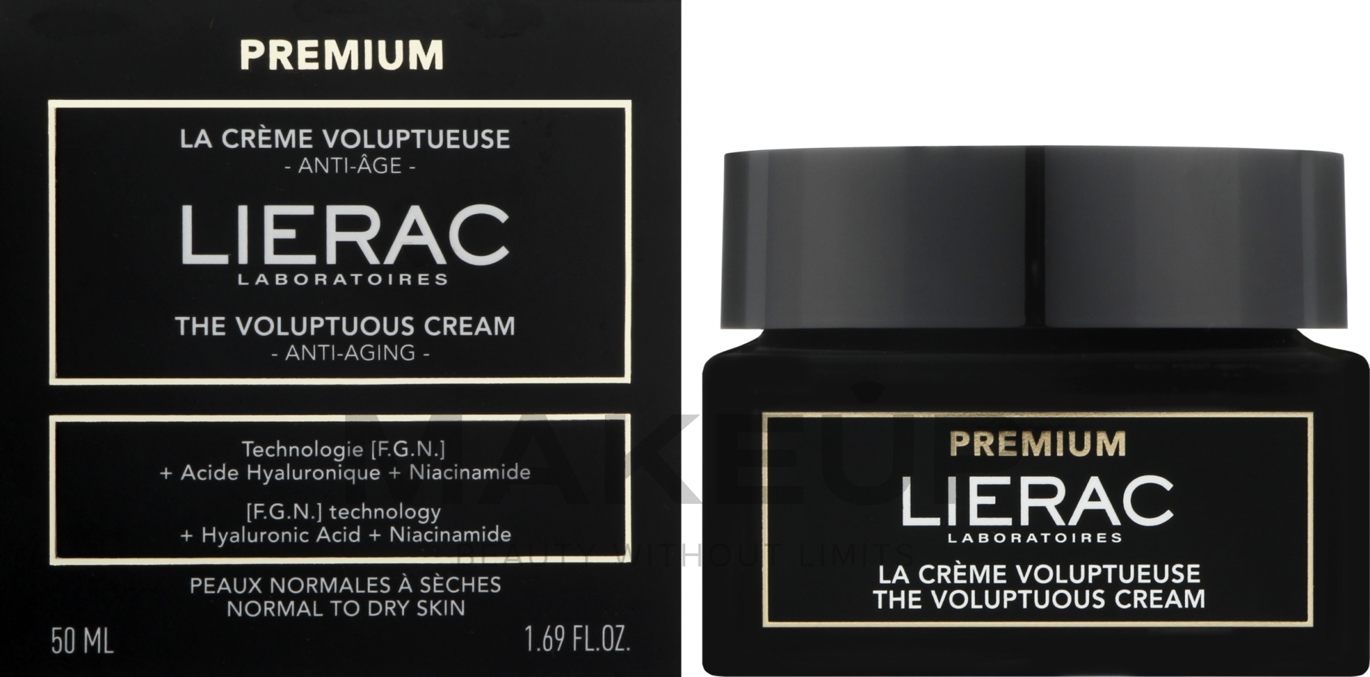Gesichtscreme - Lierac Premium The Voluptuous Cream — Bild 50 ml