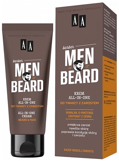 AA Cosmetics Men Beard All-In-One Cream - Universelle Gesichtscreme — Bild N1