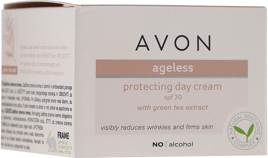 Schützende Tagescreme für das Gesicht mit Grüntee-Extrakt SPF 30 - Avon Ageless Protacting Day Cream SPF 30 — Bild N1