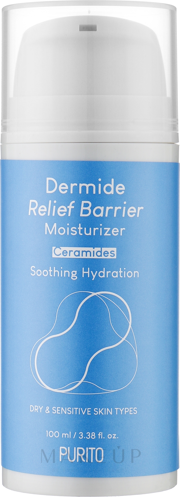 Feuchtigkeitsspendende Gesichtscreme - Purito Dermide Relief Barrier Moisturizer — Bild 100 ml