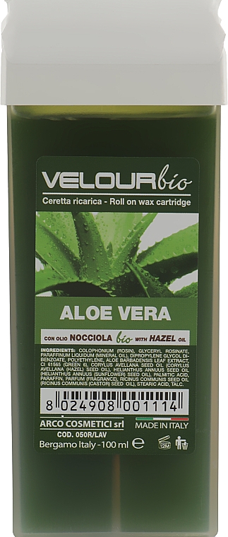 Breiter Roll-on-Wachsapplikator für den Körper Aloe - Arcocere Velour Bio Aloe Vera — Bild N1