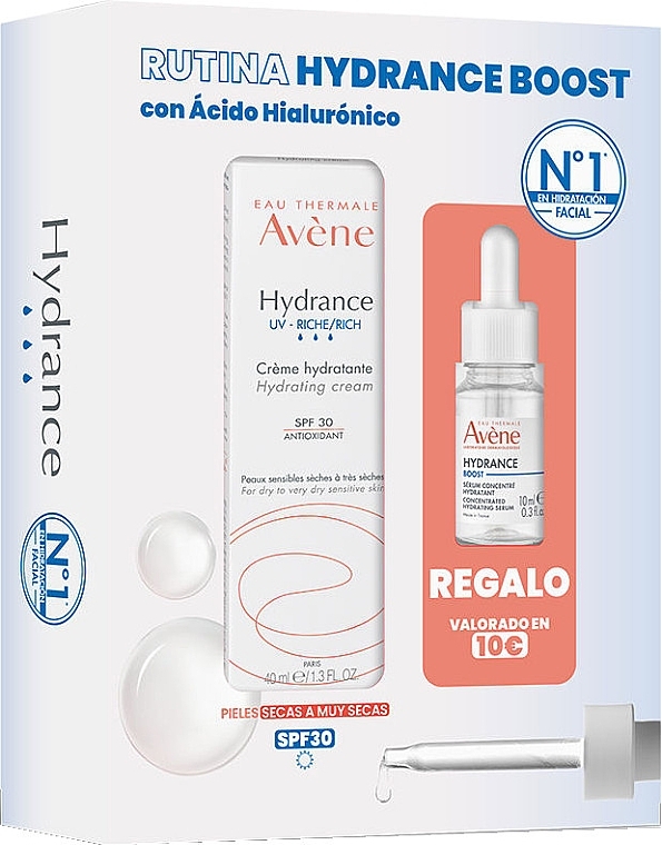 Set - Avene Hydrance Boost Rutine (f/cr/40ml + f/serum/10ml) — Bild N1