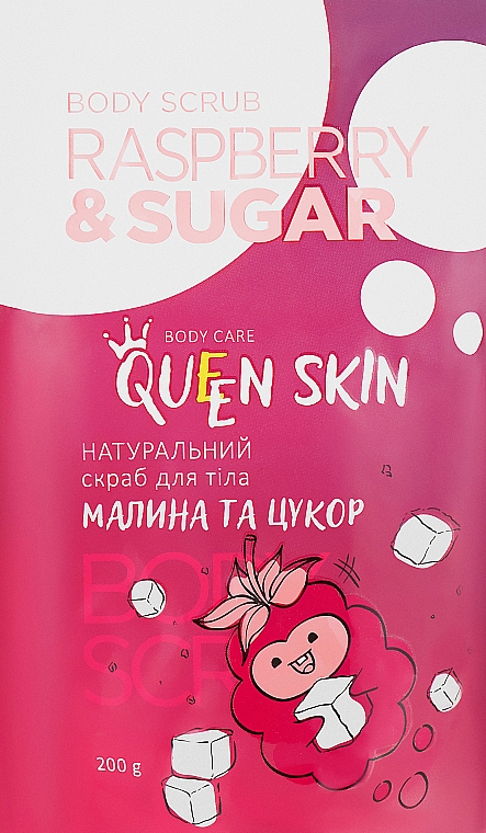 Körperpeeling mit Himbeersamen - Queen Skin Raspberry & Sugar Body Scrub — Bild N1