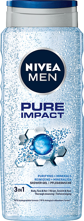 Duschgel für Männer - NIVEA MEN Pure Impact Shower Gel — Bild N1