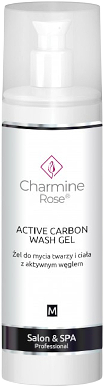 Gesichts- und Körperwaschgel mit Aktivkohle - Charmine Rose Active Carbon Wash Gel — Bild N1