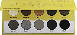 Lidschattenpalette - Ingrid Cosmetics Shades of Grey Eyeshadow Pallete — Bild N1