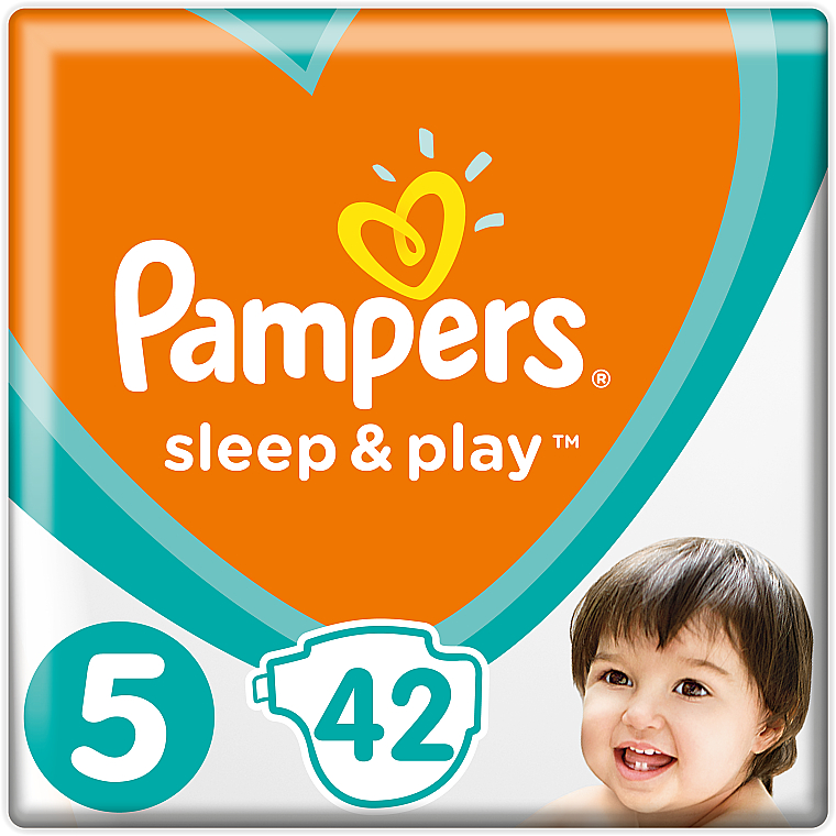Windeln Pampers Sleep & Play Größe 5 (Junior) 11-16 kg 42 St. - Pampers  — Bild N1
