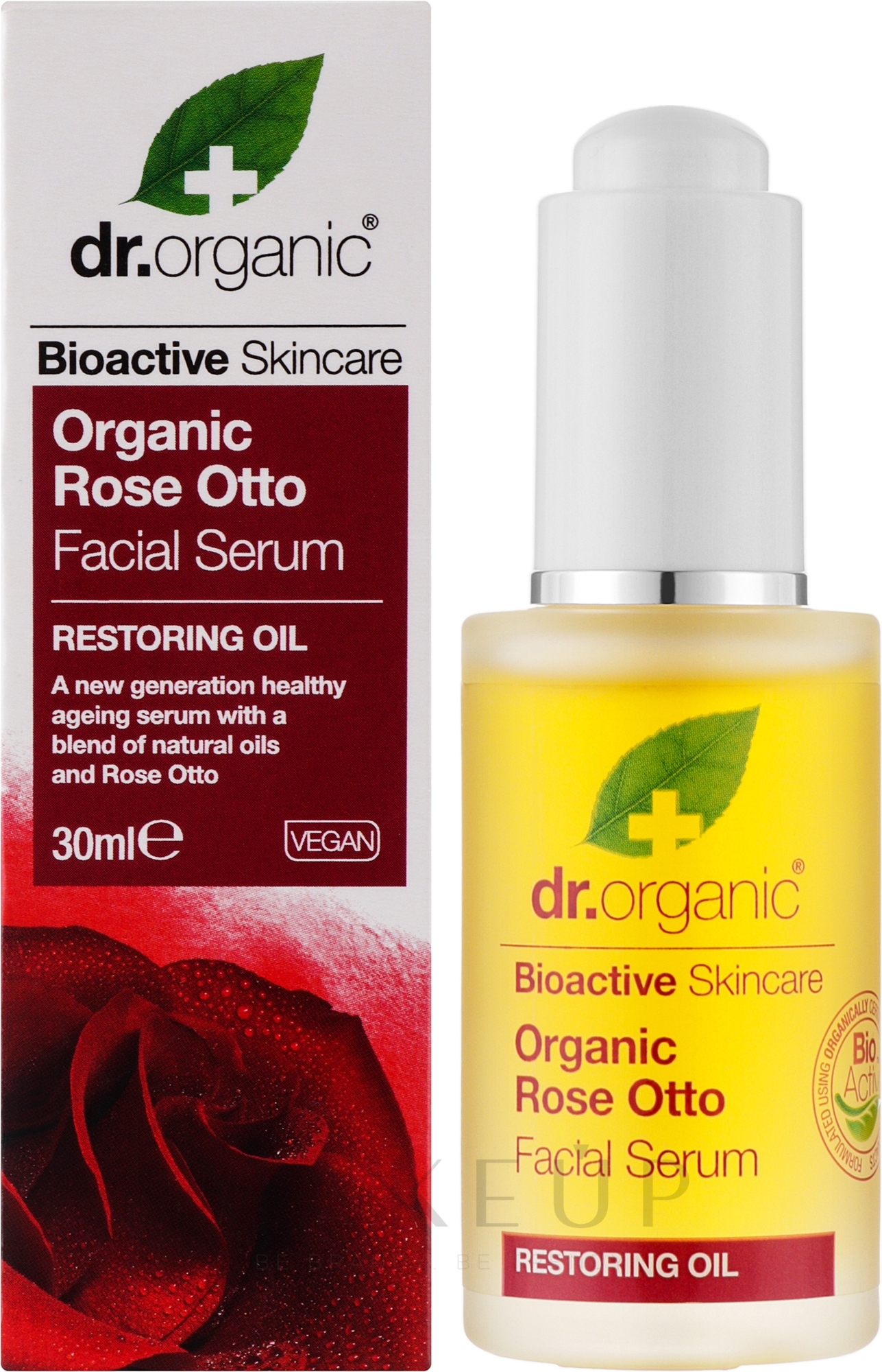 Anti-Aging Gesichtsserum mit Rose - Dr. Organic Rose Facial Serum — Bild 30 ml