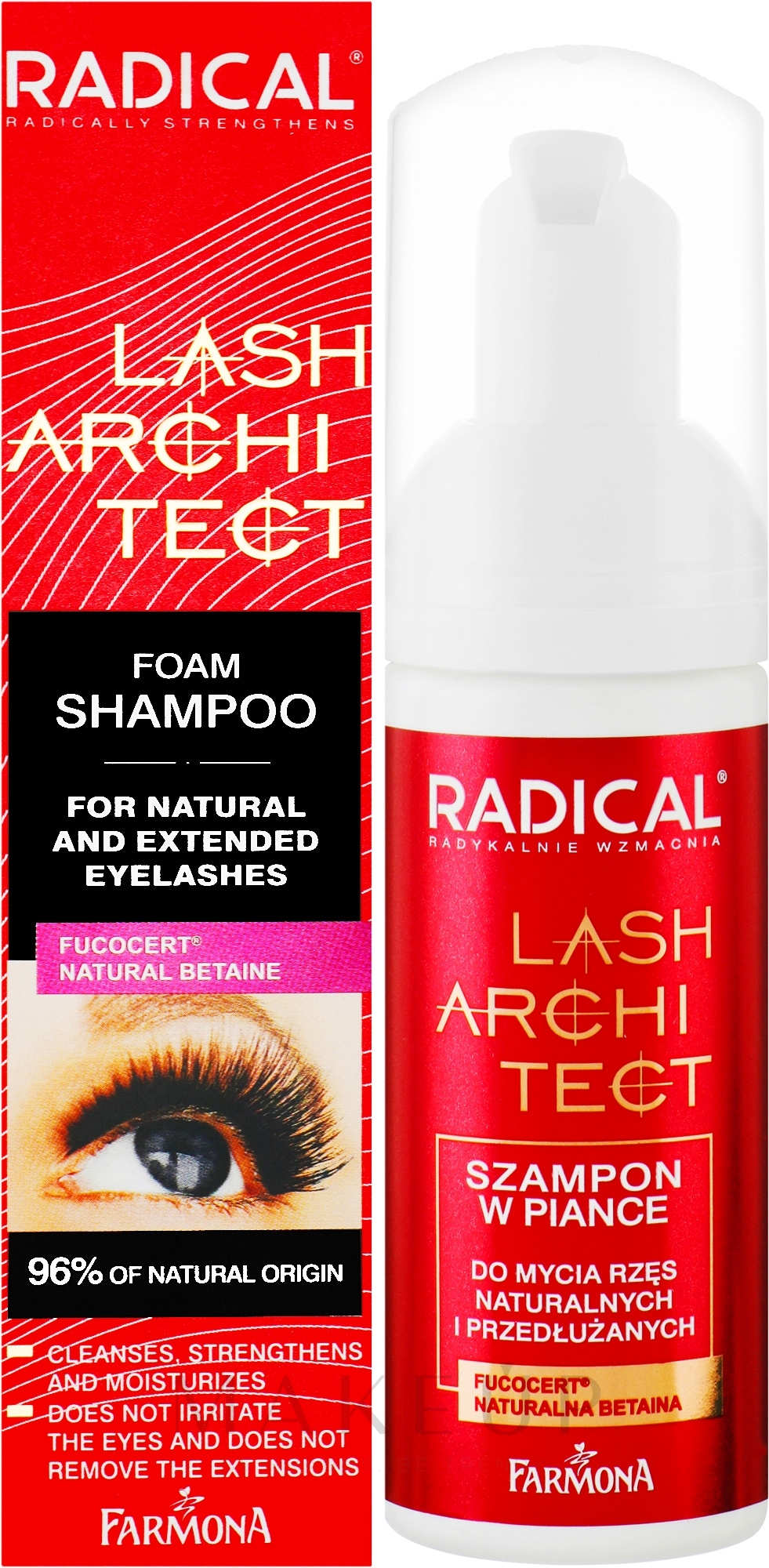 Shampoo-Schaum - Farmona Radical Lash Architect Foam Shampoo — Bild 50 ml