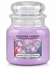 Düfte, Parfümerie und Kosmetik Duftkerze im Glas Snowflakes Glistening - Country Candle Snowflakes Glistening