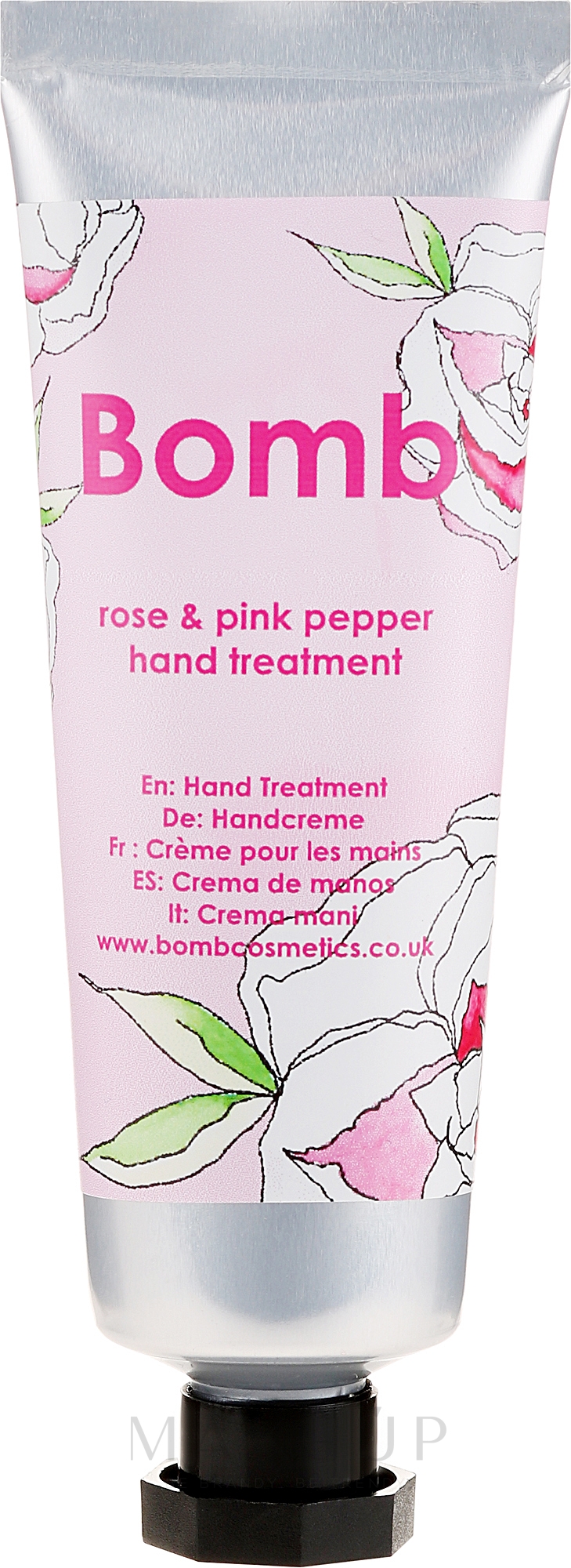 Handcreme Rose & Pink Pepper - Bomb Cosmetics Rose & Pink Pepper Hand Treatment — Bild 25 ml