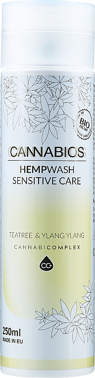 Duschgel mit Teebaum und Ylang-Ylang - Cannabios Hemp Wash Sensitive Care — Bild N1