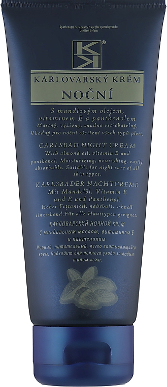 Nachtcreme mit Lärchenknospen und natürlichem Vitamin C - Vridlo Karlovarska Kozmetika Carlsbad Night Cream — Bild N1