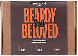Düfte, Parfümerie und Kosmetik Bartpflegeset - Men Rock Beardy Beloved Kit (2in1 Gesichts- und Bartwaschgel 100ml + Bartbalsam 100ml + Bartöl 30ml)