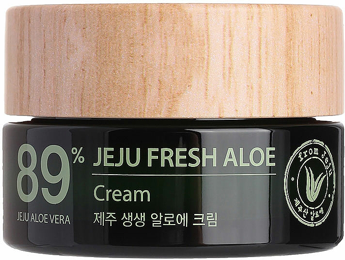 Feuchtigkeitsspendende Gesichtscreme mit 89% Aloe Vera-Saft - The Saem Jeju Fresh Aloe Cream — Bild N1