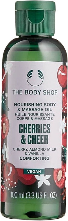Körper- und Massageöl Cherries & Cheer - The Body Shop Cherries & Cheer Body & Massage Oil  — Bild N1