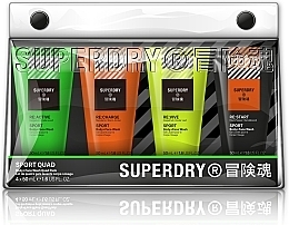 Düfte, Parfümerie und Kosmetik Set für Männer - Superdry Sport Quad (Duschgel 4x50ml) 
