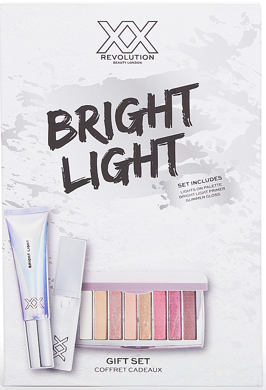 Make-up Set - XX Revolution Bright Light Set (Make-up Palette 8g + Make-up Primer 30ml + Lipgloss 3.5ml) — Bild N1