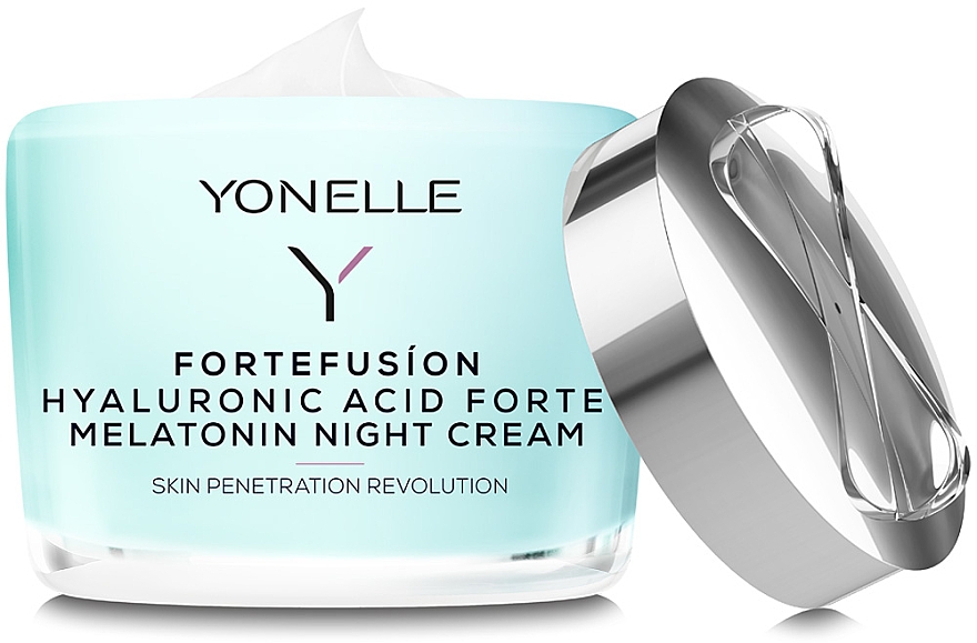 Nachtcreme mit Melatonin und Hyaluronsäure - Yonelle Fortefusion Hyaluronic Acid Forte Melatonin Night Cream — Bild N2
