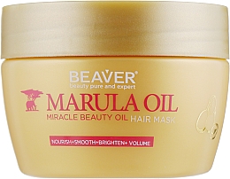 Düfte, Parfümerie und Kosmetik Tiefenpflegende Maske für geschädigtes Haar mit Marulaöl - Beaver Professional Nourish Marula Oil Hair Mask