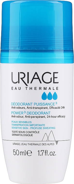 Deo Roll-on Antitranspirant - Uriage Power 3 Deodorant — Bild N1
