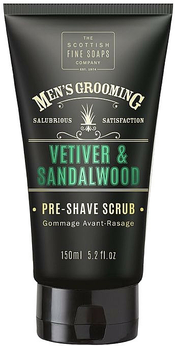 Pre-Shave Gesichtspeeling mit Vetiver und Sandelholz - Scottish Fine Soaps Vetiver & Sandalwood Pre-shave Scrub — Bild N1