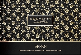 Afnan Perfumes Souvenir Desert Rose - Duftset (Eau de Parfum 100ml + Duschgel 100ml + Körperlotion 100ml) — Bild N1