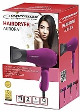 Haartrockner lila - Esperanza EBH003P Hair Dryer Aurora — Bild N2