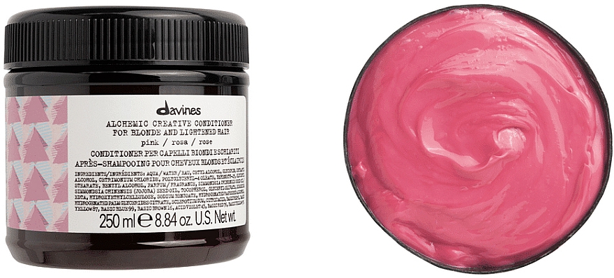 Conditioner für blondes und aufgehelltes Haar (rosa) - Davines Alchemic Conditioner Pink — Bild N2