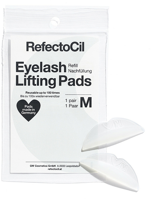 Lifting-Pads für geschwungene Wimpern aus Silikon Größe M - RefectoCil Eyelash Lifting Pads M — Bild N1