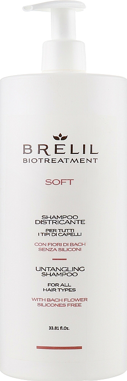 Shampoo für widersprenstiges Haar mit Bachblüten - Brelil Bio Treatment Soft Shampoo — Bild N3