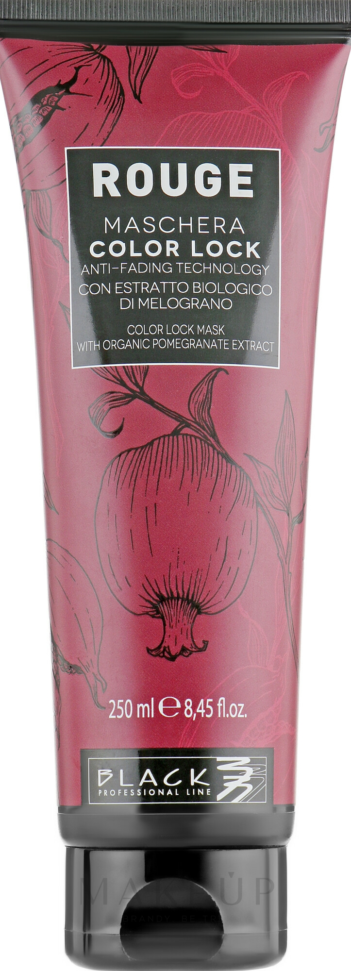 Haarmaske mit Granatapfel-Extrakt für gefärbtes Haar - Black Professional Line Rouge Color Lock Mask — Bild 250 ml