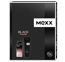 Düfte, Parfümerie und Kosmetik Mexx Black Woman - Duftset (Eau de Toilette 30ml + Duschgel 50ml)